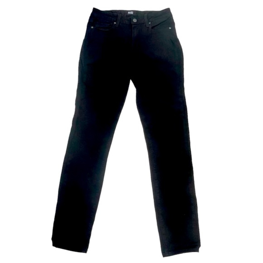 PAIGE Black Shadow Hoxton Ultra Skinny Jeans Size 28 Women’s